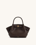 Hana Mini Tote Bag - Brown Canvas