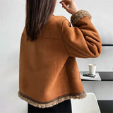 Carla| WARME UND RAFFINIERTE LEDERJACKE